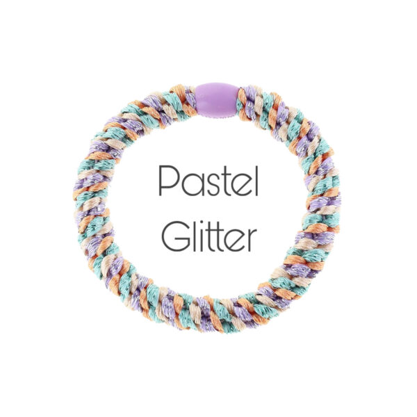 Haarelastik-Pastel-glitter