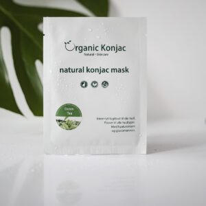 Organic Konjac Mask – GREEN TEA – 1 STK